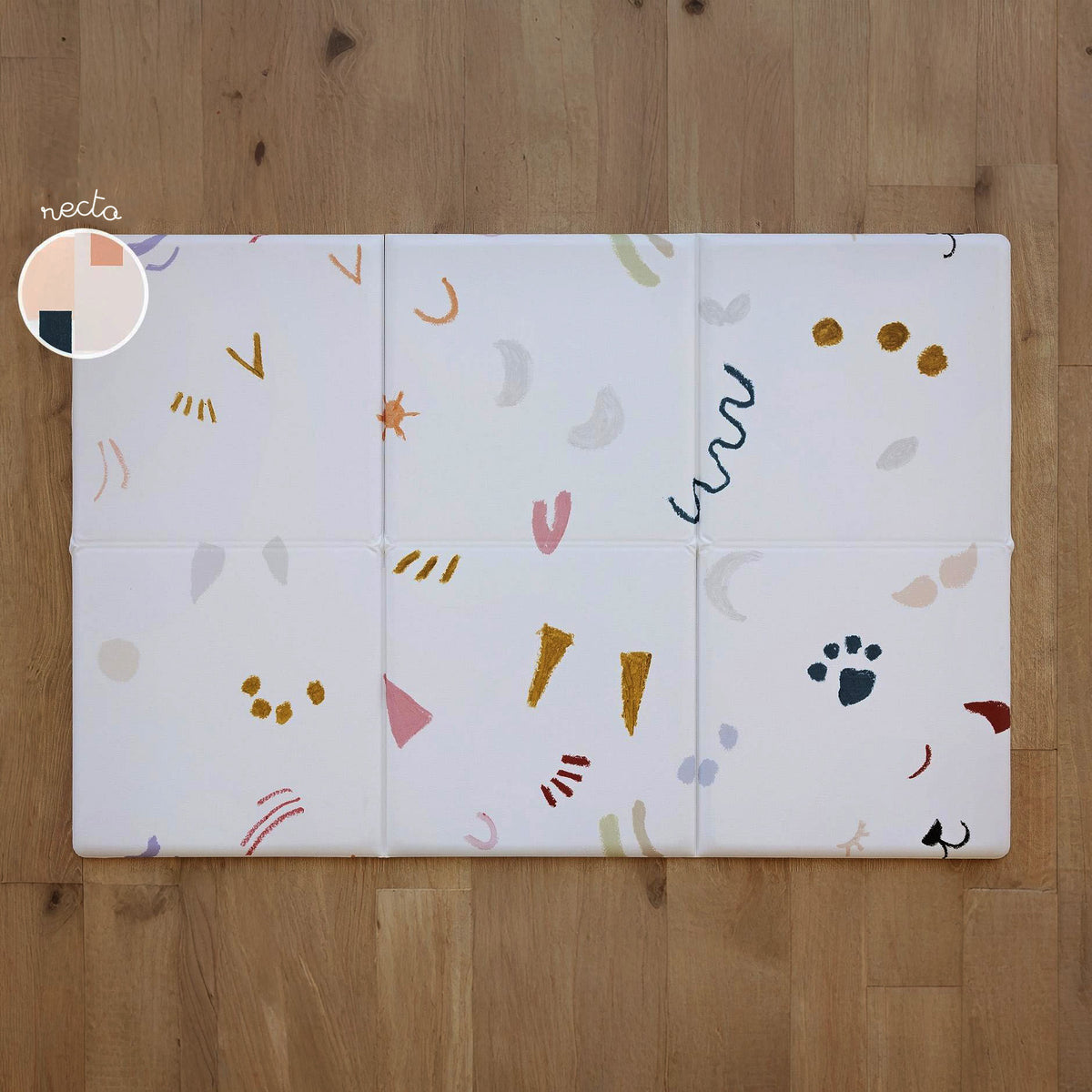 tapis de jeu pliable le méli-mélo recto et verso