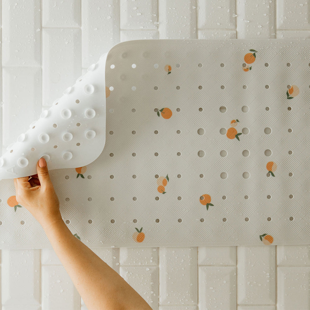 vue ventouses tapis de bain peche